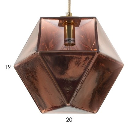 Lamp Bayerlux "Christie" G9 pink gold 20x20x22-122 cm-6