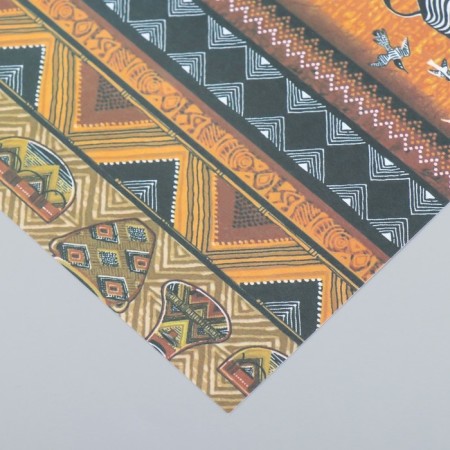 Scrapbooking "Africa" ​​density 180 g 15.5x17 cm-2