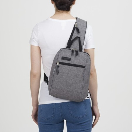 School bag, rise, textiles, gray color-2