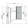 Fan pipe for the toilet "Ani Plast" W0220, eccentric, 20 mm
