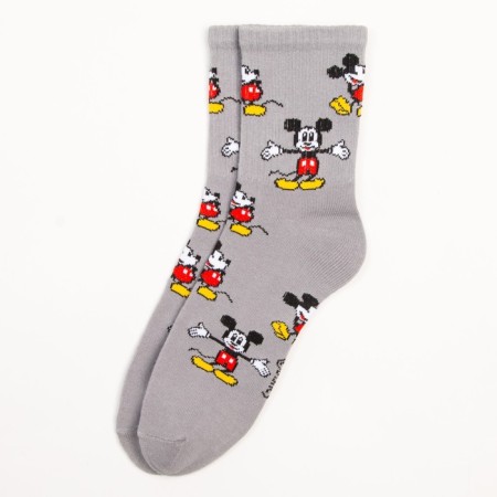 Socks Mickey Mouse, 25-27 cm, gray-3