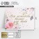 Congratulatory card on watercolor cardboard with embossing "All tenderness only for you", 8 × 6 cm