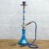 Hookah 72 cm, 1 pipe, blue, chrome mine