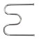 Water weaving water, M-shaped, 500x500 mm, d = 32 mm, external thread 1 "