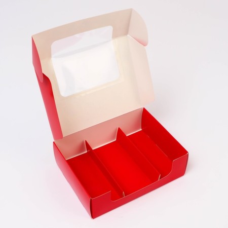 New Year. Confectionery packaging for 3 eclairs "Let dreams come true", 20 x 15 x 6 cm-4