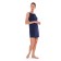 Night shirt female, dark blue color, size 46