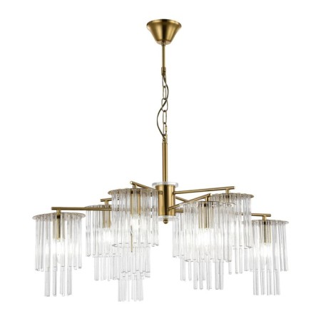 Suspended EVOLUCE lamp. Sle1122-303-08. Lynden. 8x40 watts, E14, 79x79x47 cm, brass color