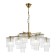 Suspended EVOLUCE lamp. Sle1122-303-08. Lynden. 8x40 watts, E14, 79x79x47 cm, brass color
