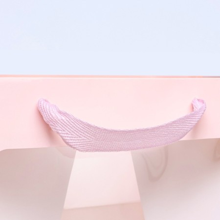 Gift package, craft, with a window, "pink", 20 x 20 x 20 cm-2