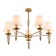 Freya FR1009CL-05BS SIDE, 710x710x600 mm ceiling lamp, E14, 5x40W, brass color