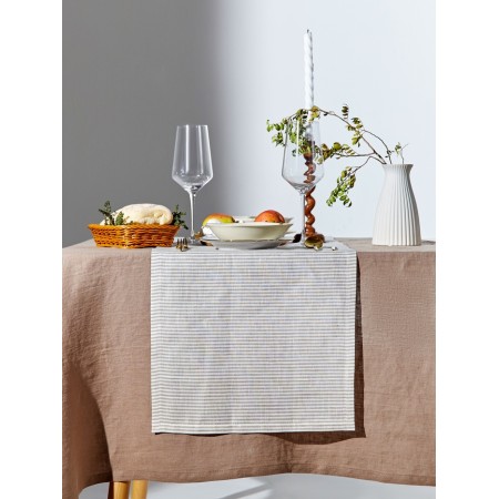 The path to the Ethel StraightForward 40 × 146 cm, flax 100%, 180 g/m², white/gray