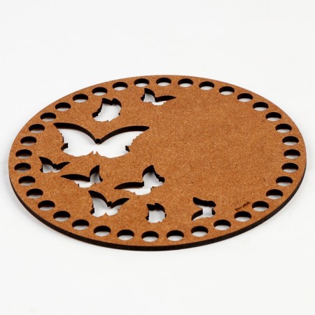 Donyshko for knitting Carved "Butterflies", circle 15 cm, HDF 3 mm-4