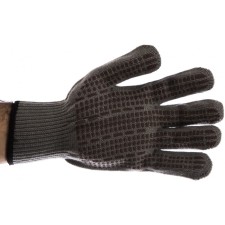 Harmers, acrylic gloves, with PVC dots, gray. 
