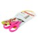 Scissors 12 cm, injuries -safe plastic handles, rounded ends, mix