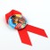 The icon with a ribbon for graduation "Graduate of primary grades", d = 4.5 cm
