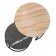 Tables Journal Loft DQ No. 1 Duae (set) D605 (475), H420 (320), eco/black marble, m/k black
