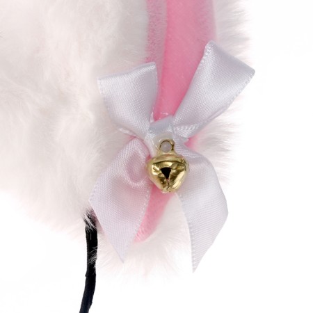 Carnival rim "anime ears", white color-1