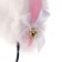 Carnival rim "anime ears", white color