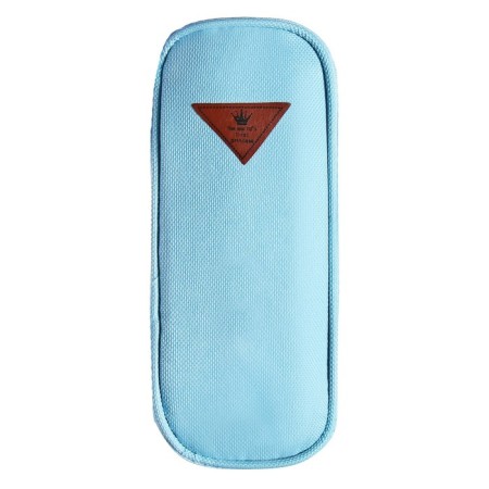 School pencil case with lightning, blue-5