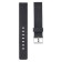 18 mm watch strap, silicone, L-22 cm, black