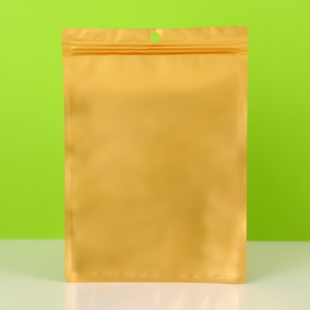 SIP-LOK package with a window, with euroslot, gold, 14 x 20 cm-3