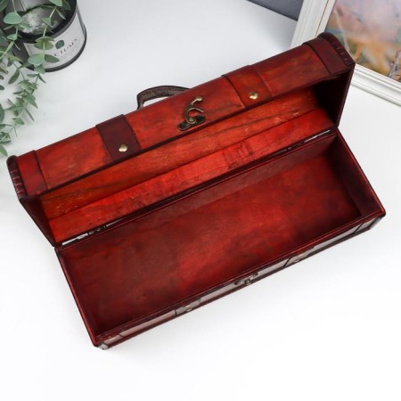 Casket Wood for a bottle "Middle Ages" 11.5x34.5x13 cm-2