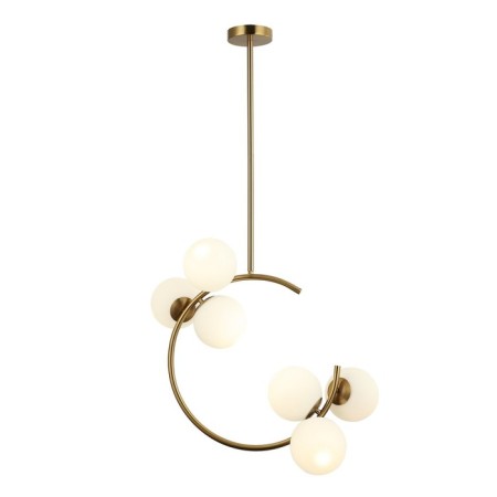 Ceiling light Gerhort G61373/6AB WT, 6x40W, E14, 150x48x70 cm, bronze color