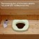 Anatomical seat for street toilet, 41 × 35 cm, polyurethane foam, green