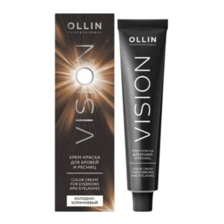 Ollin Professional Vision, cold brown eyebrow cream for eyebrows and eyelashes, 20 ml
