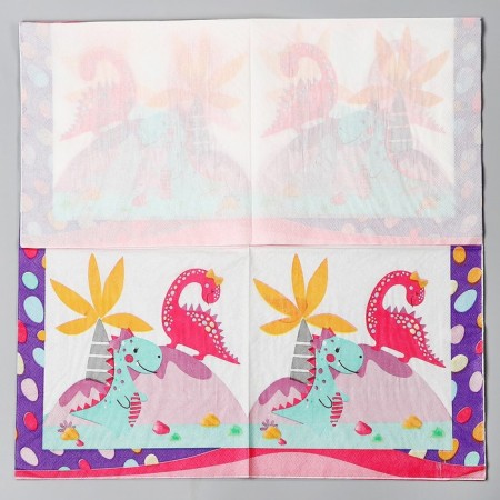 Paper napkins "Dino", in a set of 20 pcs.-2