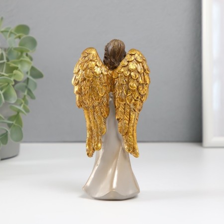 Polystone souvenir "Angel girl with golden wings" mix 4.5x8x15.5 cm-4
