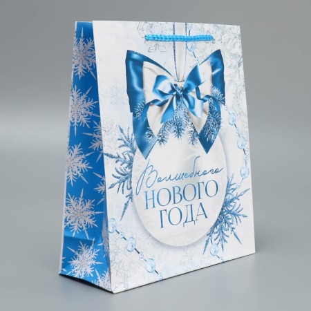 Laminated vertical "Snow History", ML 21 x 25 x 8 cm, New Year-2