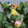 Decor at the clothespin "Bird", mix, 10 x 4.5 x 5 cm