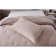 A set with a covering “Erica”, size 160x220 cm, 50x70 cm, color ash rose