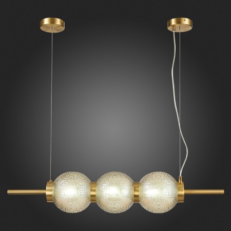 Suspension lamp ST LUCE. SL1155.313.03. Marena. 3x40 watts, E14, 83x16.5 cm, brass color-2