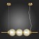 Suspension lamp ST LUCE. SL1155.313.03. Marena. 3x40 watts, E14, 83x16.5 cm, brass color