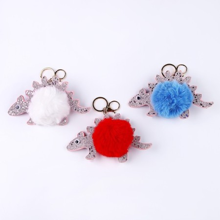Soft toy "Dinosaurus-Pushstik", on a key fob, 16 cm, Mix colors-3