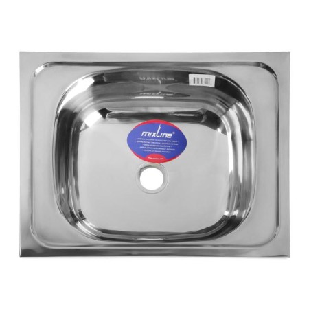 Kitchen sink Mixline 527962, invoice, thickness 0.4 mm, 50x40x16 cm, release 1 1/2 "