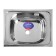 Kitchen sink Mixline 527962, invoice, thickness 0.4 mm, 50x40x16 cm, release 1 1/2 "