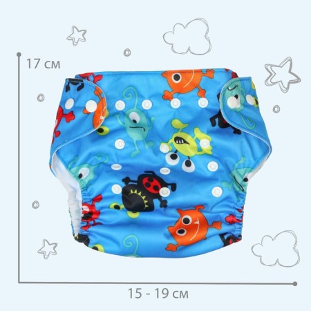 Reusable diaper "monsters"-3