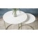 A set of two coffee tables "Leslie", 810 × 610 × 500 mm, white marble / titanium color