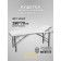 Cosmetological couch Pro-Strong SV, three-section, size 190 × 70 × 68-84 cm, white color