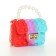 Baby bag on the castle, red/lilac/turquoise color