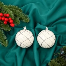 Set of balls plastic D-8 cm, 2 pcs 