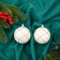 Set of balls plastic D-8 cm, 2 pcs "Geometry" white