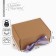 Gift folding box, packaging, “craft, lavender tape”, 22 x 16.5 x 10 cm