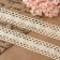 Knitted lace, 38 mm × 15 ± 1 m, beige color