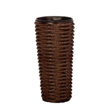 Wazon woven, 2 items: internal and outer capacities, 20 and 40 l, brown, deckwood