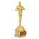 Male figure award for graduation "graduate", plastic, height 18.5 cm