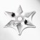 Earrings Metal "Japan" shurikens cloves, black color
